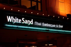 White Sand Thai Barbeque & Bar Illuminated Sign