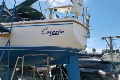 Corazón Custom Graphic Boat Sign, Ventura, CA