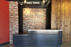 Safe Port Hand Painted Lobby Sign, Port Hueneme, CA