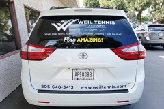 Weil Tennis Academy Custom Vehicle Graphic Signs Signs Ojai, CA