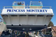 Princess Monterey Custom Graphic Boat Sign, Monterey, CA