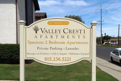 Valley Cresti Post & Panel Monument Sign