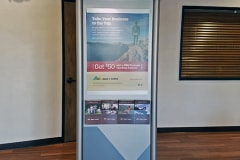 Bank of the Sierra Indoor Informational Kiosk Office Sign