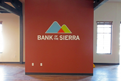 Bank of the Sierra Indoor Dimensional Letter Office Sign