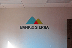 Bank of the Sierra Indoor Dimensional Letter Office Sign