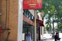 Cafe du Suro Bakery Blade Sign in Ventura, CA