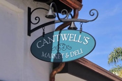 Cantwells Market & Deli Blade Sign, Santa Barbara, CA