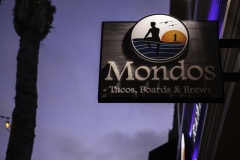 Mondo's Beach Break Blade Sign in Ventura