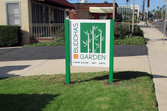 Buddha's Garden Post & Panel Monument Sign