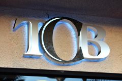 The Carving Board Restaurant in Woodland Hills Backlit Channel Letter Sign over entrance.