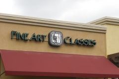 Larry Gluck Fine Art Classes Channel Letter Storefront Sign