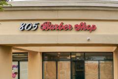 805 Barber Shop Channel Letter Sign, Ventura CA