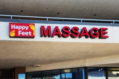 Happy Feet Massage Channel Letter Sign, Ventura, CA
