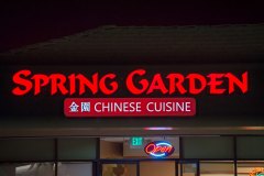 Spring Garden Chinese Cuisine Channel Letter Sign