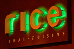 Rice Thai Cuisine in Ventura Channel Letter Illuminated Sign