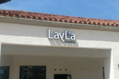 Layla Threading Channel Letter Sign in Rancho Cucamonga, CA