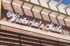 Victorias Nails Channel Letter Sign