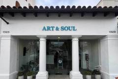 Art and Soul Channel Letters Storefront Sign, Santa Barbara, CA