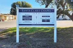 Santa Clara Parish Post and Panel Monument Sign, Oxnard, CA