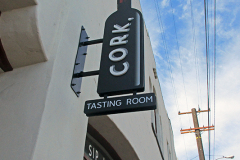 Cork Tasting Room Blade Sign