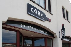 Cork Tasting Room Dimensional Letter Restaurant Sign