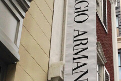Giorgio Armani Custom Graphic Sign in San Francisco, CA