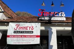 Finney's Crafthouse At The White House Laguna Beach Custom Graphic Banner Temporary Sign, Laguna Beach, CA