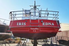 Iris Edna Custom Graphic Boat Lettering, Sausalito, CA
