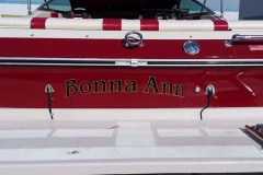 Bonna Ann Custom Graphic Boat Sign
