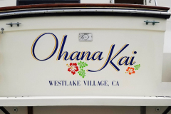 Ohana Kai Custom Graphic Boat Sign, Westlake Village, CA