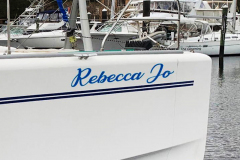Rebecca Jo Custom Graphic Boat Sign