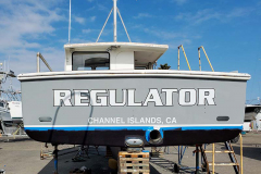 Regulator Custom Graphic Boat Sign,  Channel Islands, CA