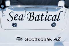 Seabatical Custom Graphic Boat Sign, Scottsdale, AZ