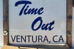 Time Out Custom Graphic Boat Sign - Stern, Ventura, CA