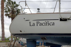 La Pacifica Custom Graphic Boat Sign, Ventura, CA