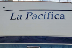 La Pacifica Custom Graphic Boat Sign, Ventura, CA