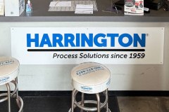 Harrington Industrial Plastics Custom Graphic Office Desk Banner Sign, Oxnard, CA