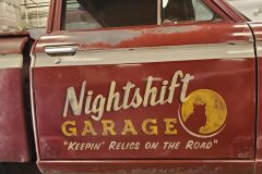 Nightshift Garage Custom Graphic Painted Sign, Ventura, cA