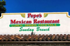 Pepe's Mexican Restaurant Custom Graphic Painted Sign, Santa Paula, CA