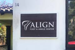 Align Foot and Ankle Custom Graphic Sign, Santa Barbara, CA