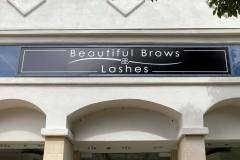 Beautiful Brows and Lashes Custom Graphic Sign, Santa Barbara, CA