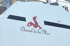 Cheval de la Mer Custom Graphic Boat Sign