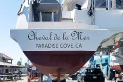 Cheval de la Mer Custom Graphic Boat Sign