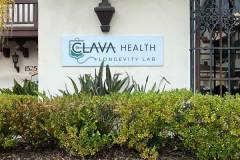 Clava Health custom graphic signs in Santa Barbara, California by Dave