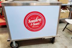 Sanders and Sons Gelato Custom Graphic Sign, Ojai, CA