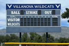 Villanova Prep School Wildcats Scoreboard Custom Graphic Sign, Ojai, CA