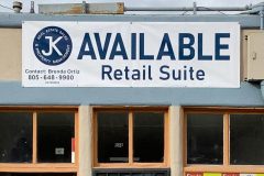 JK Real Estate Available Retail Suite Custom Graphic Sign, Ventura, CA