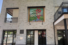 Historic High Street custom graphic building sign in Moorpark, California