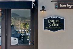 Custom Graphic Wall Plaque for L'atelier Du Sourcil - The Eyebrow Shop in Ojai, CA
