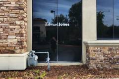 Edward Jones Custom Graphic Window Sign Logo Installation - Close Up, Thousand Oaks, CA